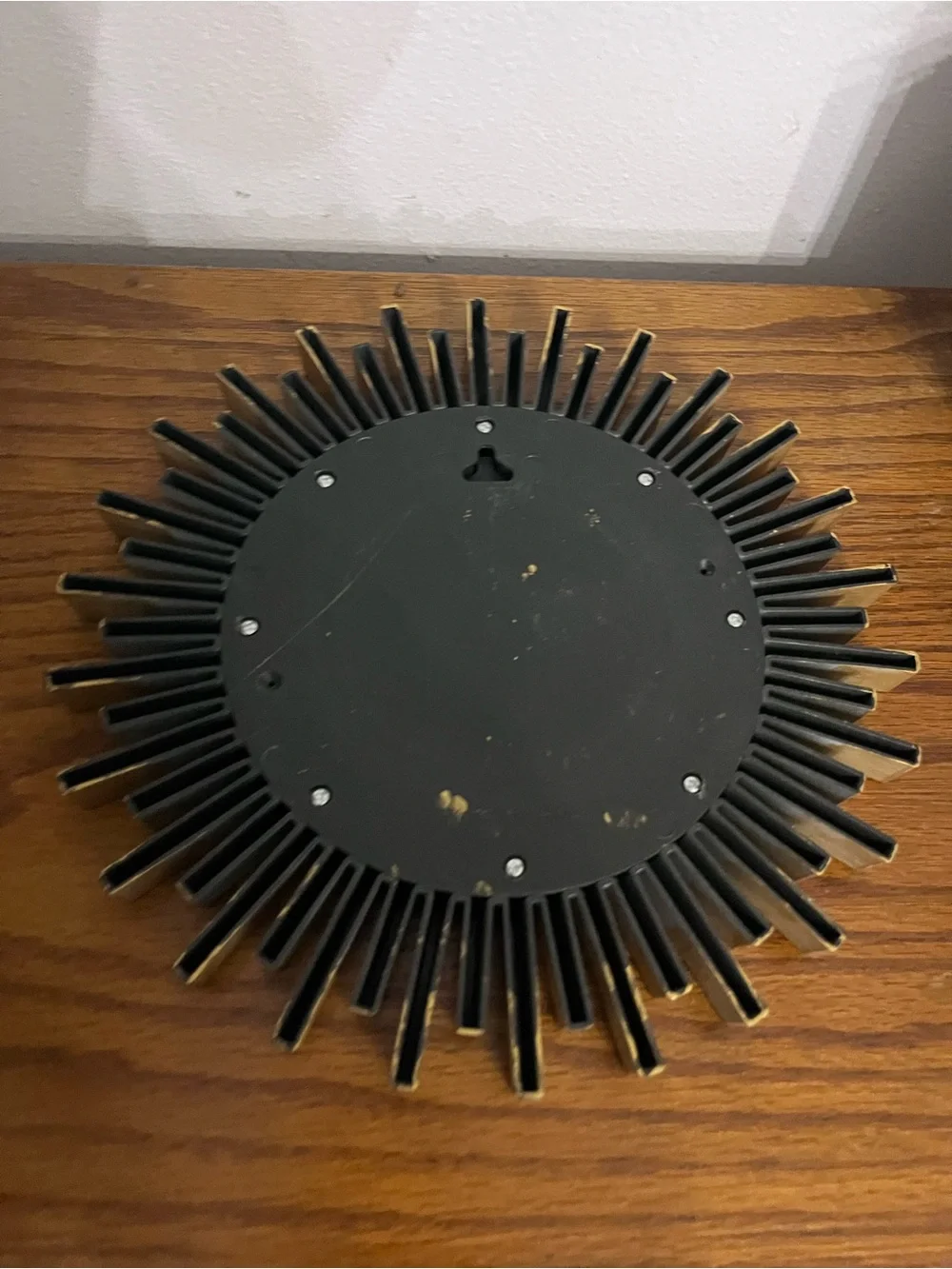 Vintage resin Sunburst Wall Mirror - Decorative Home Accent